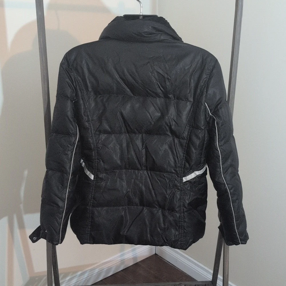 Platinum | Black Winter Jacket With Silver Details - Picture 3 of 16